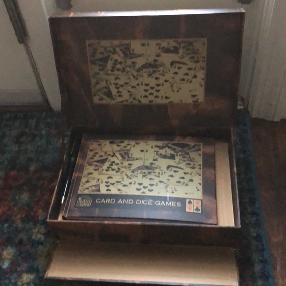 Grand Casino Game Chest - Cards Dice Games Book Sealed. Preowned great condition - Picture 3 of 6